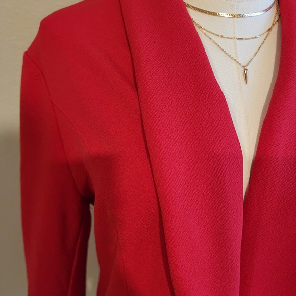Bar III Vibrant Red Women's Blazer - Picture 2 of 9